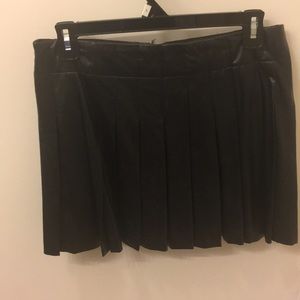 Leather pleated skirt only worn once!